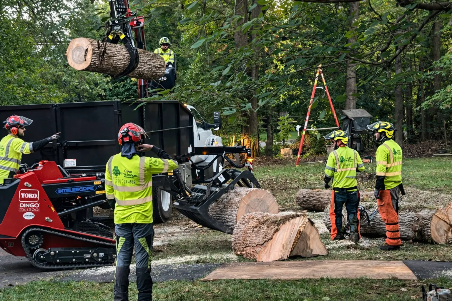 Heavy equipment used for tree removal in Warrenton VA